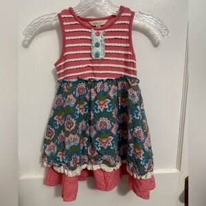 Matilda Jane Girls size 4 Floral Ruffle Dress